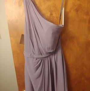 One Shoulder Lilac Dress